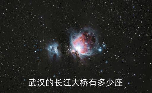 武漢的長江大橋有多少座