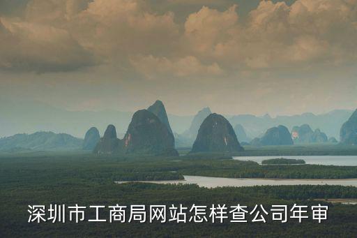 深圳市工商局網(wǎng)站怎樣查公司年審