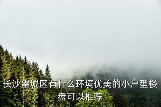 長沙小戶型樓盤，長沙現在有哪些正要開盤的小戶型樓盤