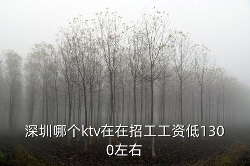 深圳哪個ktv在在招工工資低1300左右
