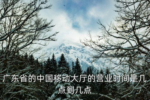 廣東移動(dòng)營(yíng)業(yè)廳，廣東移動(dòng)網(wǎng)上營(yíng)業(yè)廳的地址