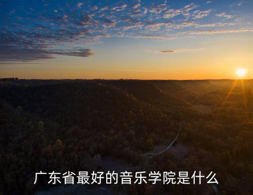 廣東省最好的音樂學院是什么