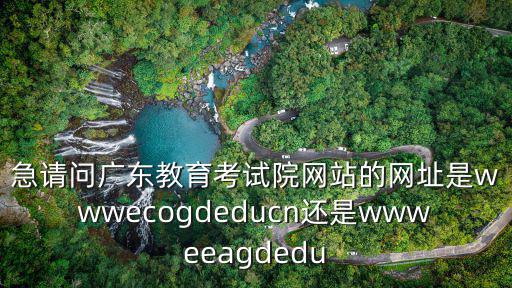急請問廣東教育考試院網站的網址是wwwecogdeducn還是wwweeagdedu