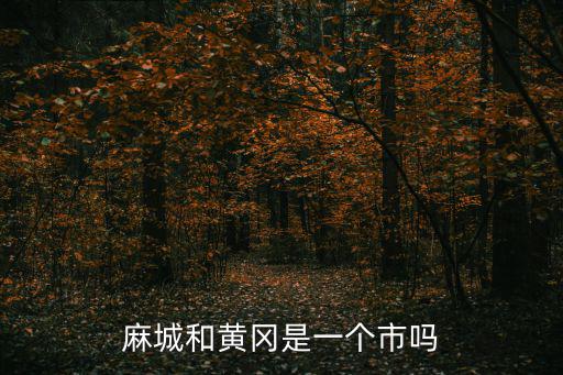 麻城和黃岡是一個市嗎