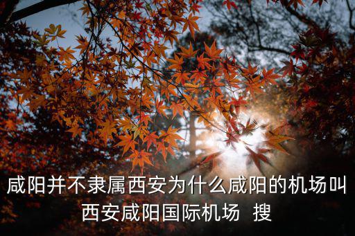 西安咸陽國際機場，咸陽有機場嗎