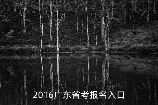 2016廣東省考報(bào)名入口