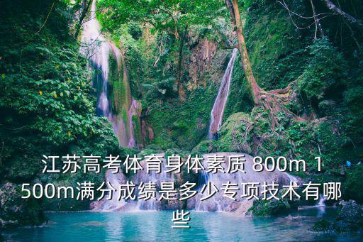江蘇高考體育身體素質(zhì) 800m 1500m滿分成績是多少專項技術(shù)有哪些