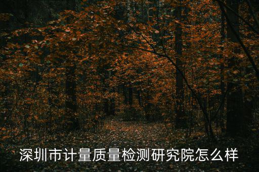 深圳市計量質量檢測研究院怎么樣
