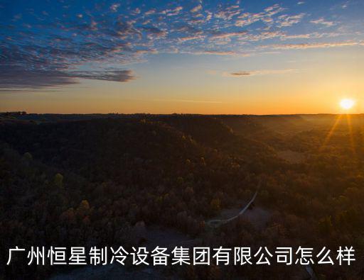 廣州恒星制冷設(shè)備集團(tuán)有限公司怎么樣