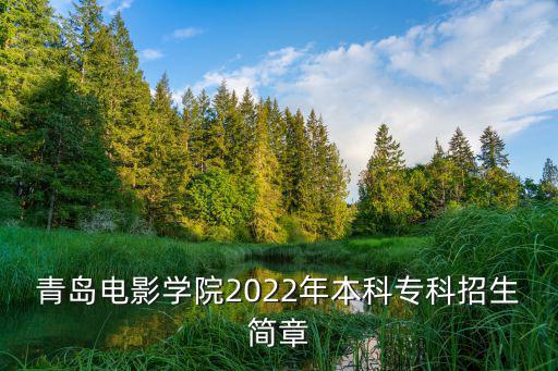 青島電影，青島電影學(xué)院是幾本