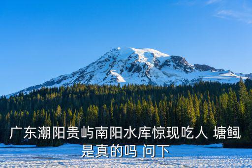 廣東潮陽貴嶼南陽水庫驚現吃人 塘鲺是真的嗎 問下
