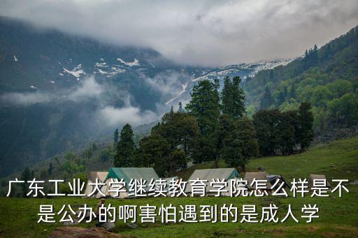 廣東工業(yè)大學繼續(xù)教育學院怎么樣是不是公辦的啊害怕遇到的是成人學