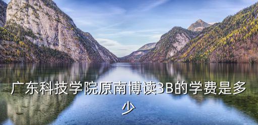 廣東科技學(xué)院原南博讀3B的學(xué)費(fèi)是多少