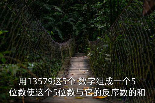 用13579這5個 數字組成一個5位數使這個5位數與它的反序數的和