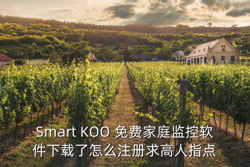 Smart KOO 免費家庭監控軟件下載了怎么注冊求高人指點