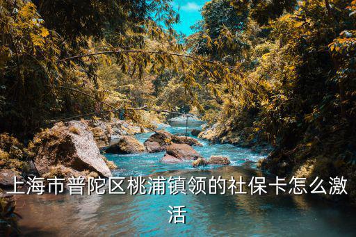 上海市普陀區(qū)桃浦鎮(zhèn)領(lǐng)的社保卡怎么激活