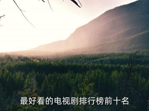 最好看的電視劇排行榜前十名