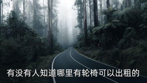 輪椅出租，有沒有人知道哪里有輪椅可以出租的