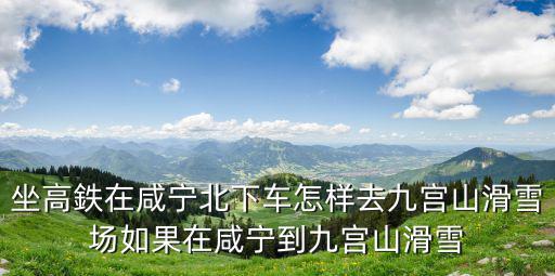坐高鉄在咸寧北下車怎樣去九宮山滑雪場如果在咸寧到九宮山滑雪