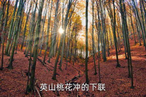 英山桃花沖的下聯