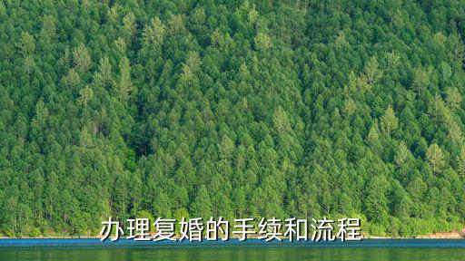 辦理復婚的手續和流程