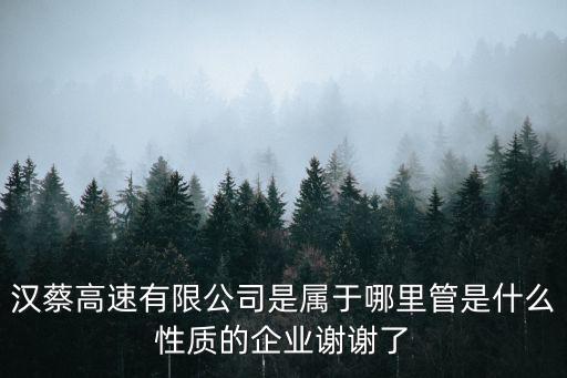 漢蔡高速，漢蔡高速不是免費的嗎