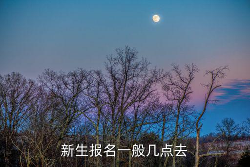 新生報名一般幾點去