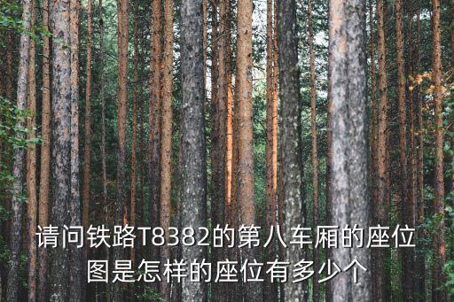 請問鐵路T8382的第八車廂的座位圖是怎樣的座位有多少個