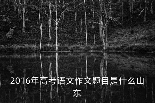 2016年高考作文，我今年2016年全國(guó)卷語(yǔ)文作文寫的是高處不勝寒低處也燦爛 第