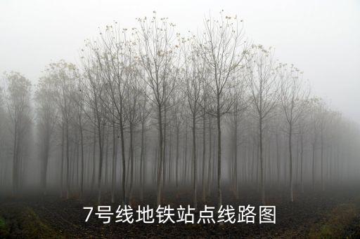 7號線地鐵站點線路圖