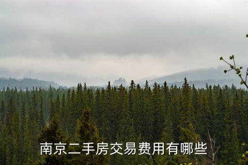 南京二手房交易費(fèi)用有哪些