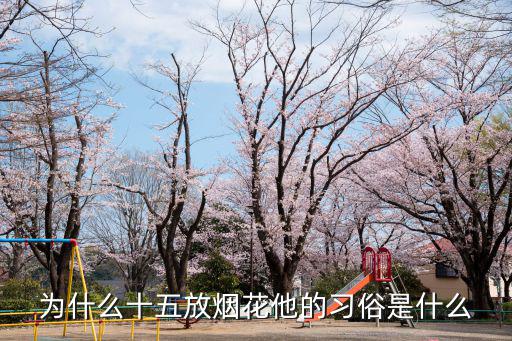 元宵節(jié)放煙花，為什么十五放煙花他的習俗是什么