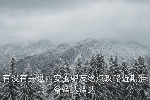 西安驢友，有沒(méi)有去過(guò)西安的驢友給點(diǎn)攻略近期準(zhǔn)備溜達(dá)溜達(dá)