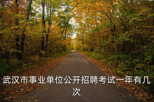武漢市事業單位公開招聘考試一年有幾次
