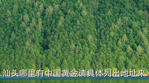 汕頭哪里有中國黃金請(qǐng)具體列出地址來