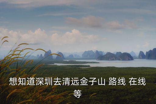 想知道深圳去清遠金子山 路線 在線等