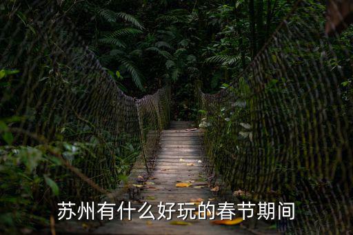 蘇州有什么好玩的春節(jié)期間