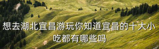 想去湖北宜昌游玩你知道宜昌的十大小吃都有哪些嗎