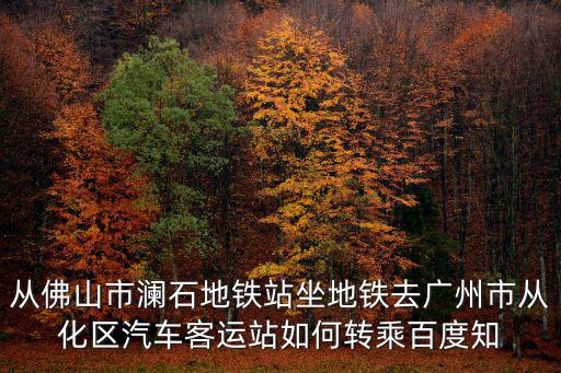 從化客運站，從化客運站到廣州東站