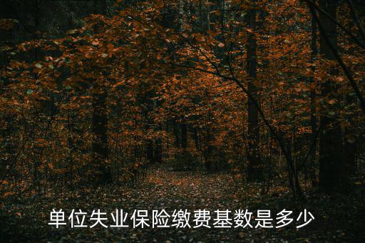 失業保險繳費基數，單位失業保險繳費基數是多少