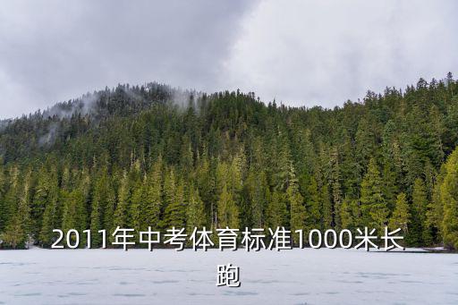 2011年中考體育標(biāo)準(zhǔn)1000米長跑