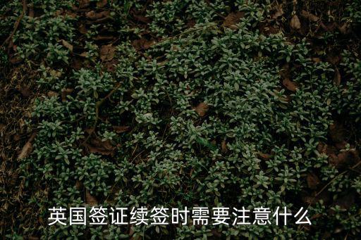 英國簽證續簽時需要注意什么