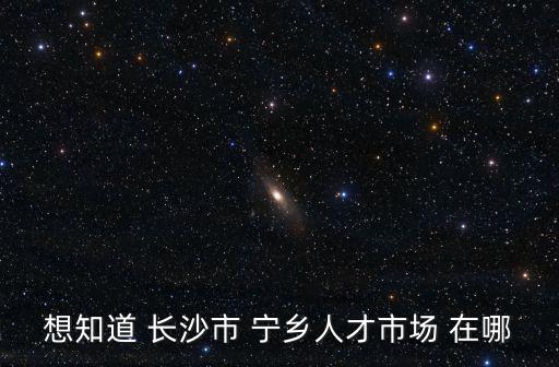 想知道 長沙市 寧鄉(xiāng)人才市場 在哪