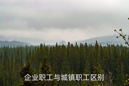 城鎮(zhèn)職工，企業(yè)職工與城鎮(zhèn)職工區(qū)別
