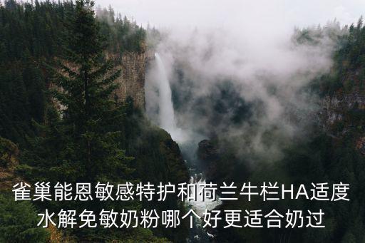 雀巢能恩敏感特護(hù)和荷蘭牛欄HA適度水解免敏奶粉哪個(gè)好更適合奶過