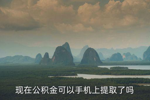 現(xiàn)在公積金可以手機(jī)上提取了嗎