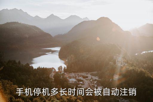 手機(jī)停機(jī)多長時(shí)間會(huì)被自動(dòng)注銷