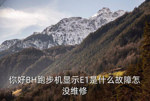 你好BH跑步機(jī)顯示E1是什么故障怎沒維修