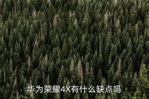華為榮耀4X有什么缺點(diǎn)嗎