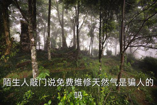 陌生人敲門說免費維修天然氣是騙人的嗎